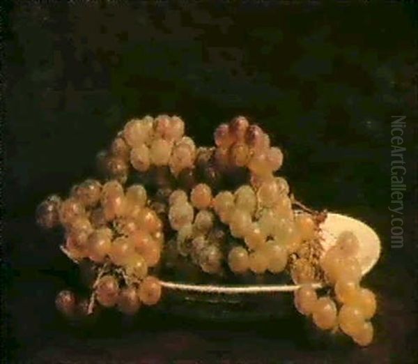 Raisins Dans Une Assiette Oil Painting by Henri Fantin-Latour