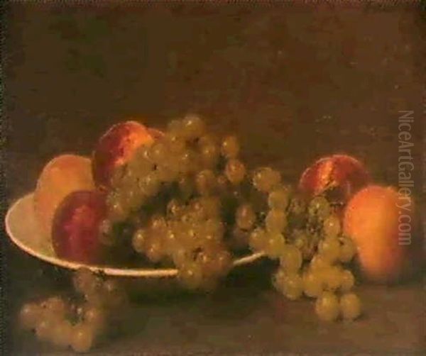 Peches Et Raisins Oil Painting by Henri Fantin-Latour