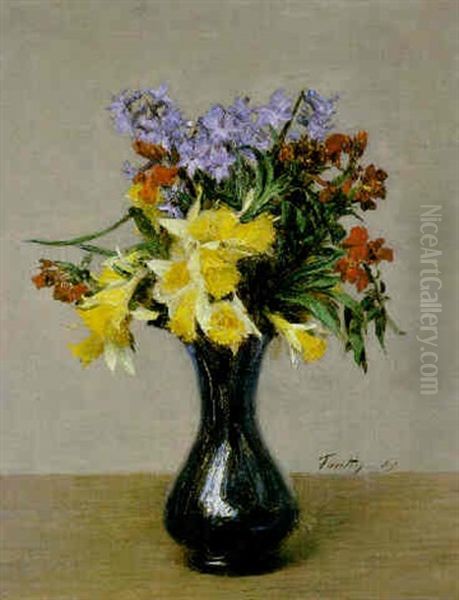 Fleurs De Printemps Oil Painting by Henri Fantin-Latour