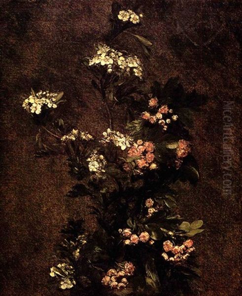 Fleurs Sauvages Oil Painting by Henri Fantin-Latour