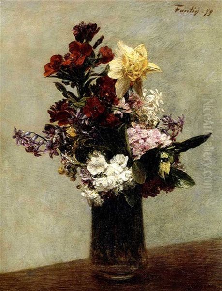 Fleurs De Printemps Oil Painting by Henri Fantin-Latour