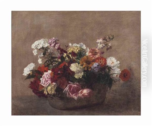 Nature Morte Avec Fleurs Oil Painting by Victoria Dubourg Fantin-Latour