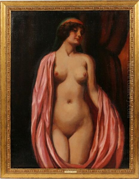 Odalisque Oil Painting by Geza Farago