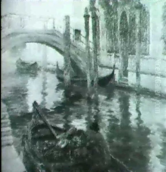 Vue A Venise Oil Painting by Edgard Farasyn