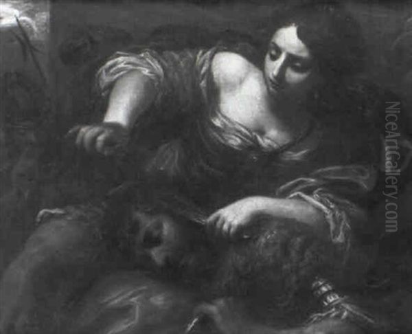 Samson And Delilah Oil Painting by Giacomo Farelli