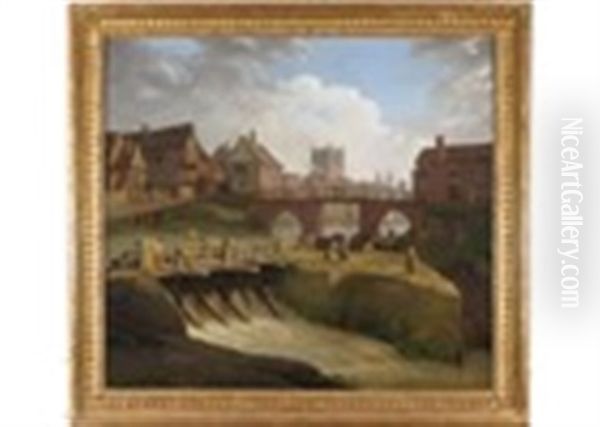 View Of Tewkesbury Oil Painting by Joseph Farington