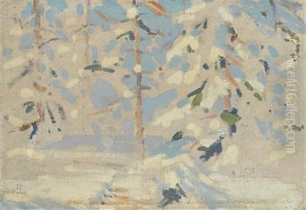 After The Snow Storm (+ 3 Others, Various Sizes; 4 Works) by Richard Blossom Farley