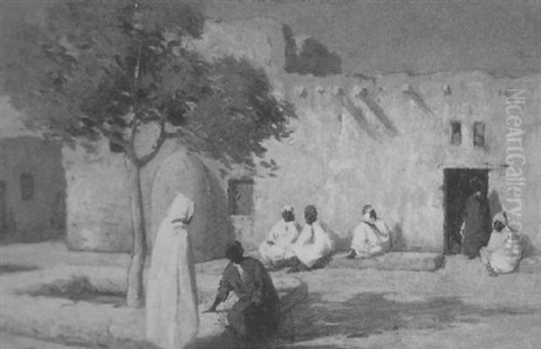 Biskra Oil Painting by Herbert Cyrus Farnum