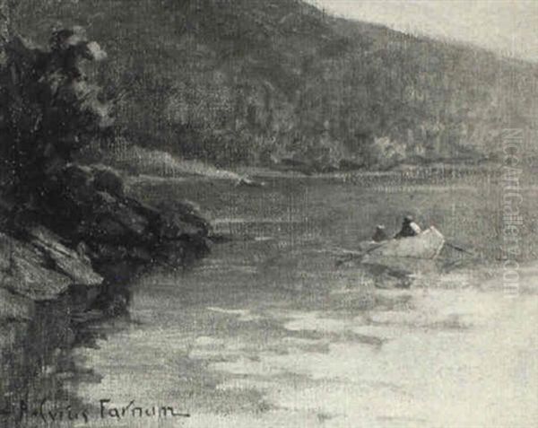 Lake Winnapesaukee, N.h. Oil Painting by Herbert Cyrus Farnum