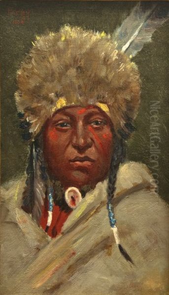 Chief Little Bear Oil Painting by Henry F. Farny