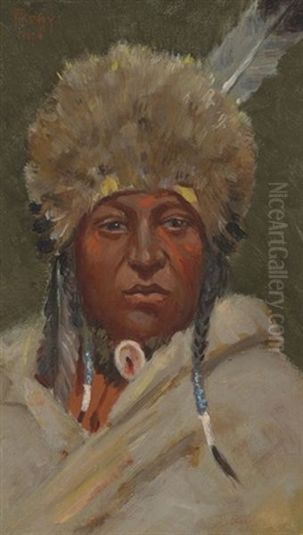 Chief Little Bear Oil Painting by Henry F. Farny