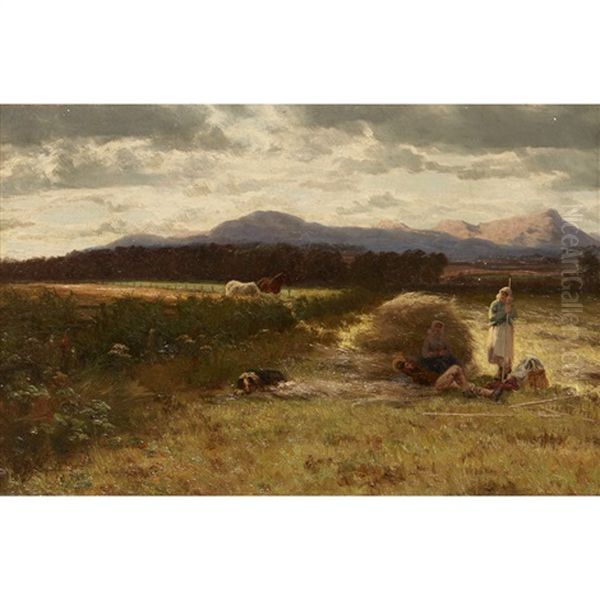 A Summer's Day In Galloway Oil Painting by David Farquharson