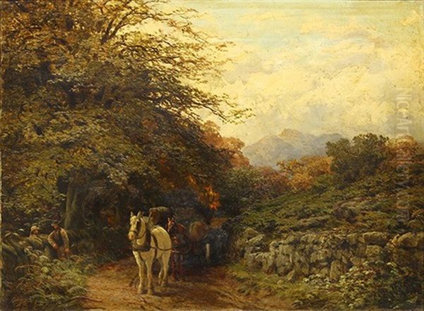 Near Dunkeld Oil Painting by David Farquharson