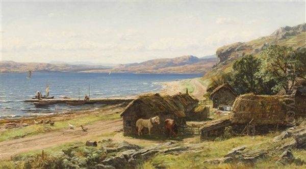 Noon-day Shelter Oil Painting by David Farquharson