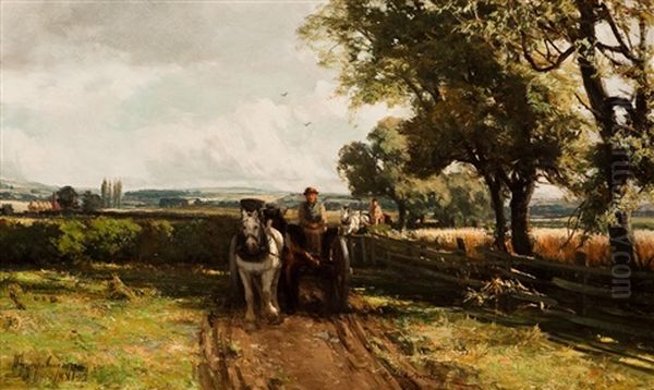 A Field Load Oil Painting by David Farquharson