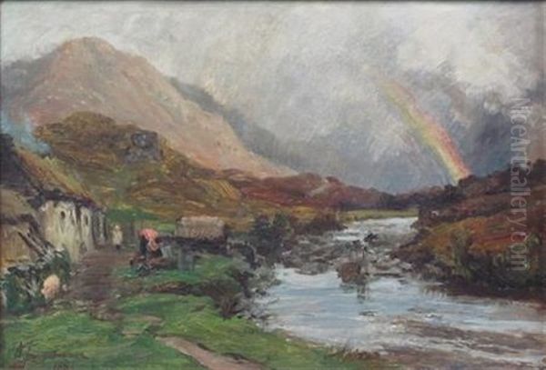 Glen Strae Oil Painting by David Farquharson