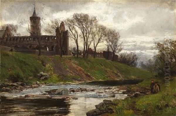 Dunblane Cathedral Oil Painting by David Farquharson