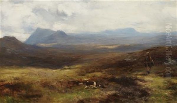 Moorland In Atholl Oil Painting by David Farquharson