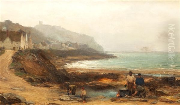 Sennen Cove Oil Painting by David Farquharson