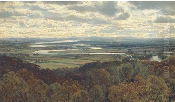 The Links Of Forth Oil Painting by David Farquharson