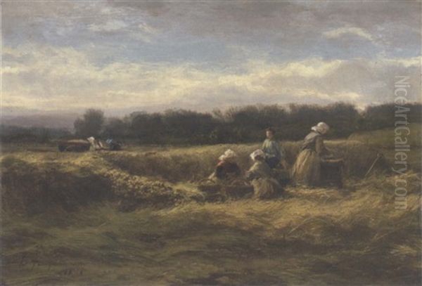 Seedtime Oil Painting by David Farquharson