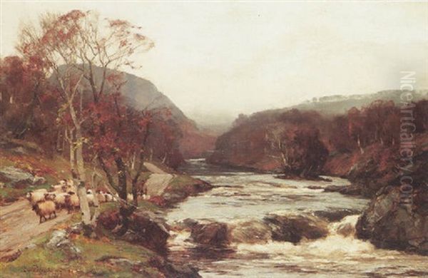 Autumn Day On The Tummel Oil Painting by David Farquharson