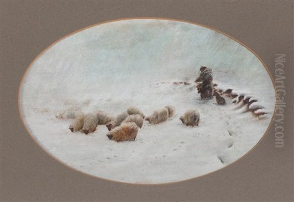 A Joyless Winter Day Oil Painting by Joseph Farquharson