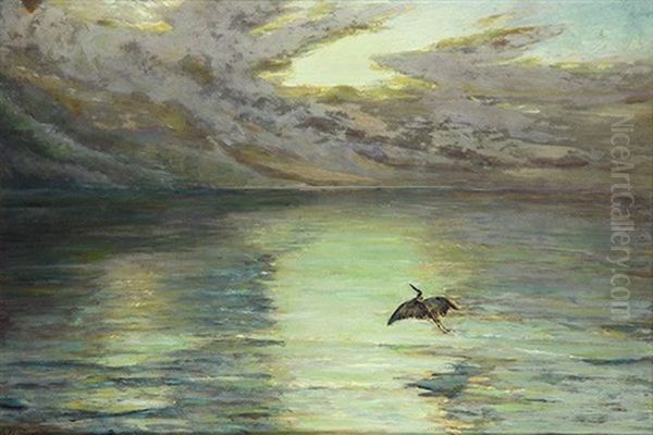 Waterfowl At Twilight Oil Painting by Joseph Farquharson