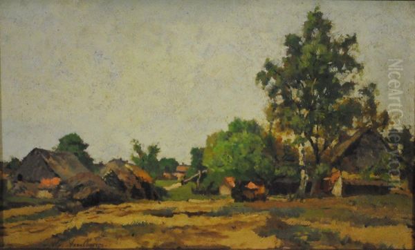 Paysage Oil Painting by Alphonse Asselbergs