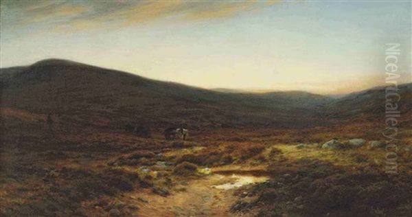 Across The Moore, Birse Oil Painting by Joseph Farquharson