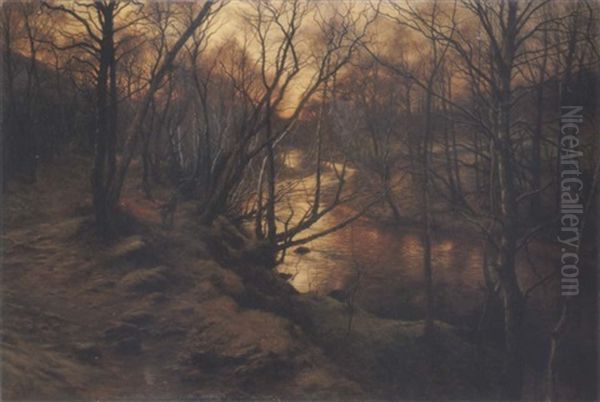 Evening's Last And Sweetest Hour Oil Painting by Joseph Farquharson