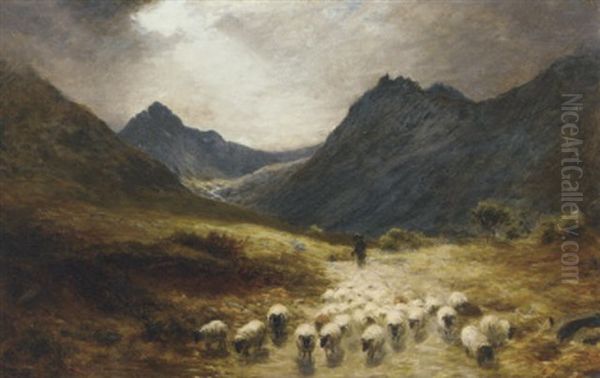 Scene In Arran Oil Painting by Joseph Farquharson