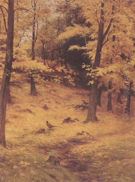 Autumn Gold Oil Painting by Joseph Farquharson