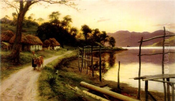 On The Way Home Oil Painting by Joseph Farquharson