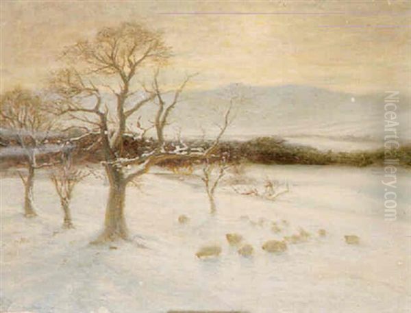 Finzean, Aberdeenshire Oil Painting by Joseph Farquharson