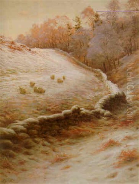 Winter Afternoon At Finzean Oil Painting by Joseph Farquharson