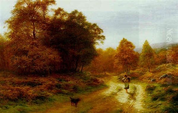 The Fern Gatherer Oil Painting by Joseph Farquharson