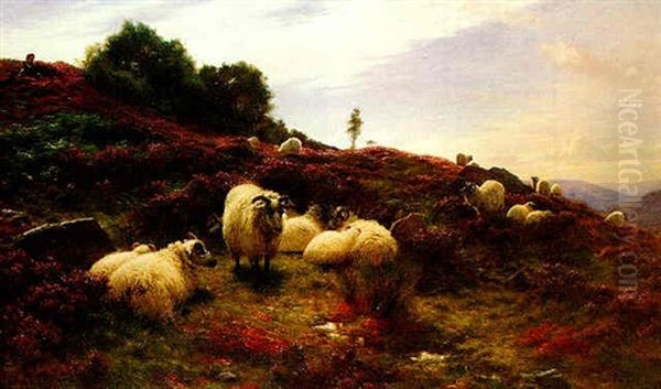 Summer Days - Peter Hill, Finzean, Near Banchory Oil Painting by Joseph Farquharson