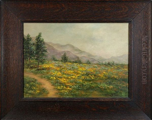 California Wildflowers Oil Painting by Ellen Francis Burpee Farr