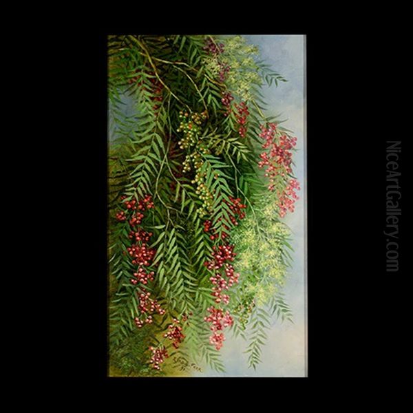 Pepper Tree Oil Painting by Ellen Francis Burpee Farr