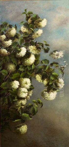 September Blooms Oil Painting by Ellen Francis Burpee Farr