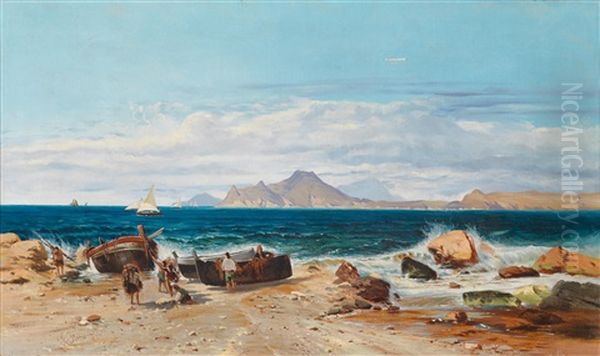 Ischia Oil Painting by Gaetano Fasanotti