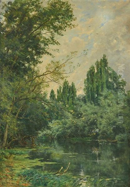 Mare En Foret Oil Painting by Rene Maurice Fath