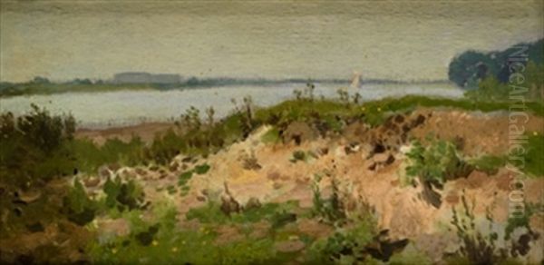 Paisaje Oil Painting by Giovanni Fattori