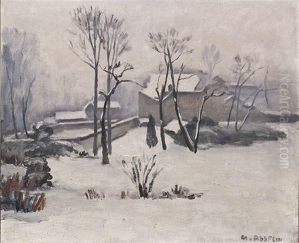 Paysage De Neige Oil Painting by Maurice Asselin