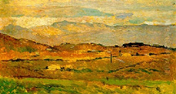 Veduta Di Montenero Oil Painting by Giovanni Fattori