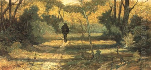 L'uomo Nel Bosco by Giovanni Fattori