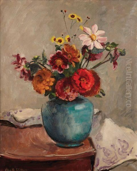 Bouquet De Fleurs Oil Painting by Maurice Asselin