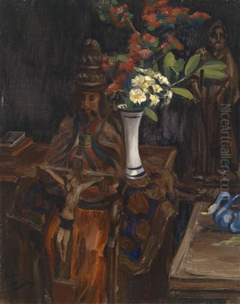 Stillleben Oil Painting by Henri Le Fauconnier