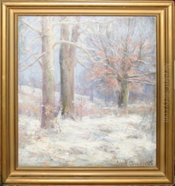 The Snow Oil Painting by Albert C. Fauley